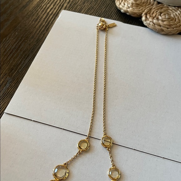 Kate Spade long Goldtone and glass necklace - Picture 11 of 12